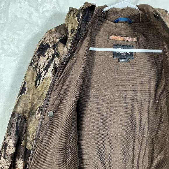 Youth Lg Field&Stream Mossy Oak Break Up Country Camo Jacket W/Hood - Picture 7 of 14